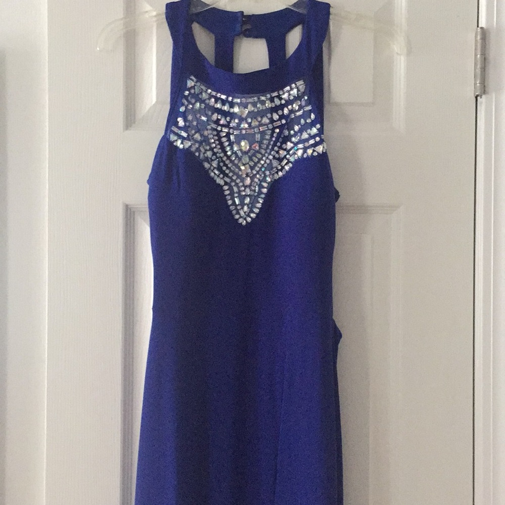 B. Darlin Royal Blue Formal Dress